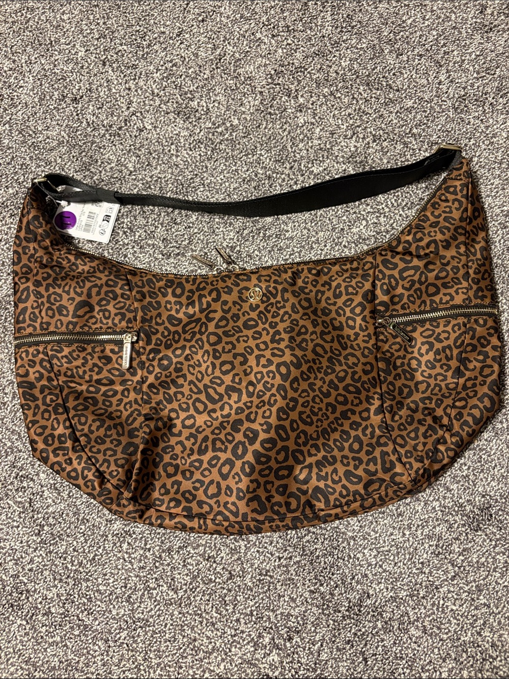 Lululemon Large Slouchy Sling Bag 13L *Leopard